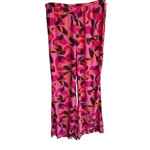 Charlie Holiday funky wide leg pants size 6 Medium